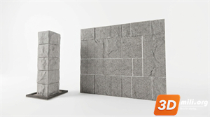 Stone Wall Skp Files